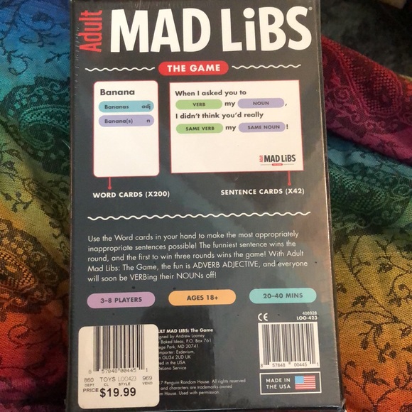 NWT ~ ADULT MAD LIBS - Picture 2 of 3